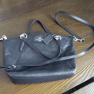 Coach black purse cross body or arm